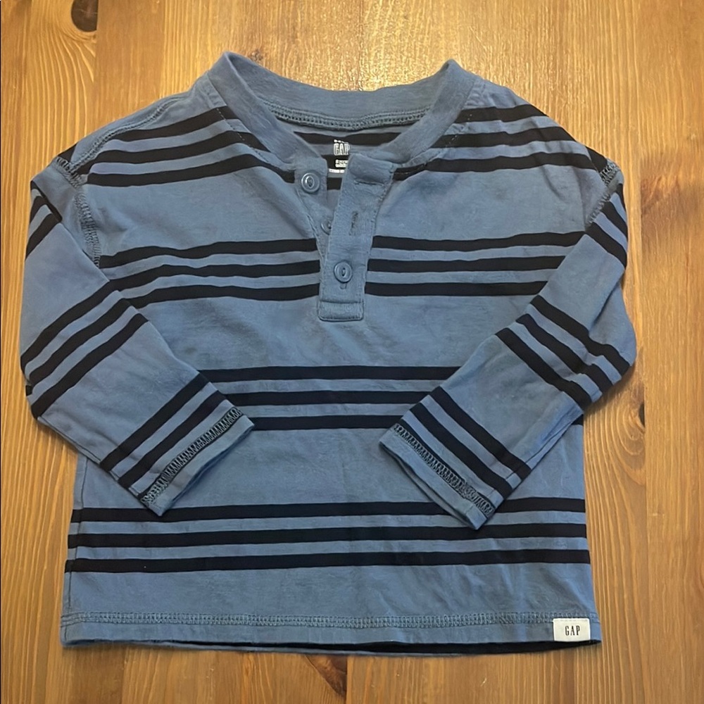 GAP Kids Blue Striped Shirt